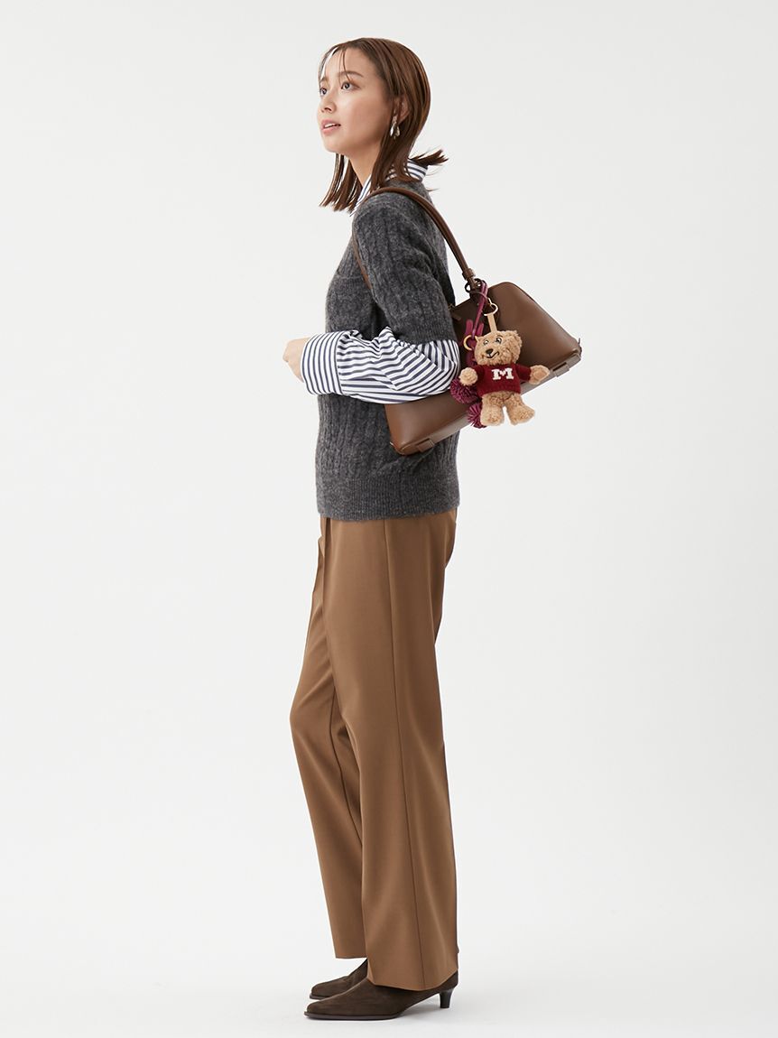 Mila Owen「【セットアップ対応】ワンタックストレートスーツパンツ」|チノ|