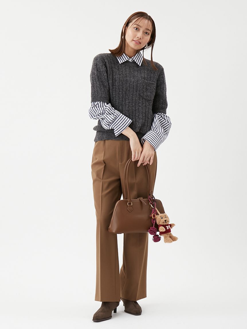 Mila Owen「【セットアップ対応】ワンタックストレートスーツパンツ」|チノ|