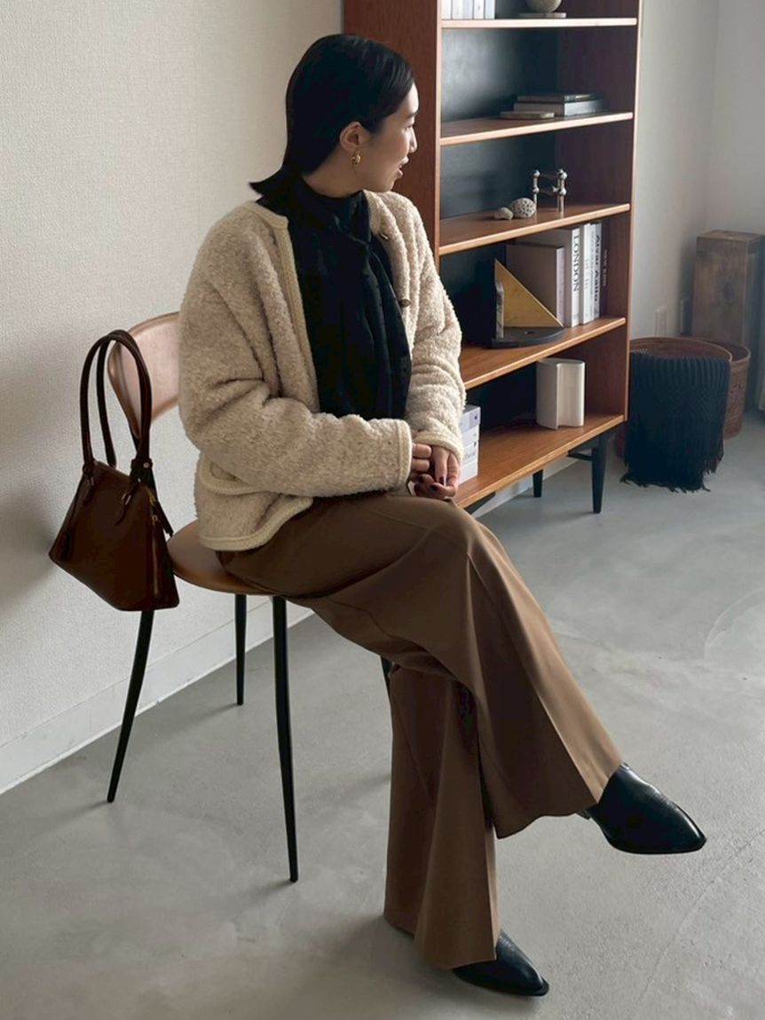 Mila Owen「【セットアップ対応】ワンタックストレートスーツパンツ」|チノ|