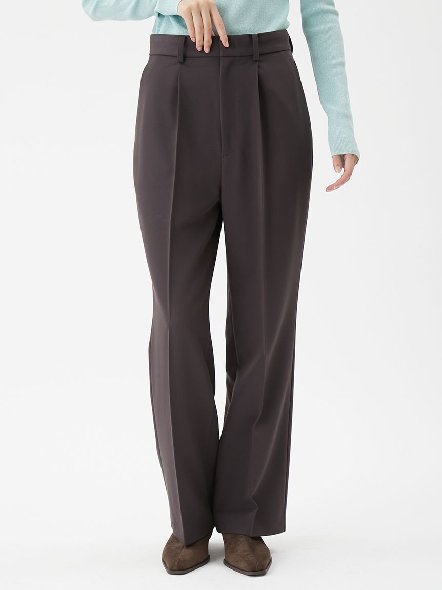 Mila Owen「【セットアップ対応】ワンタックストレートスーツパンツ」|チノ|