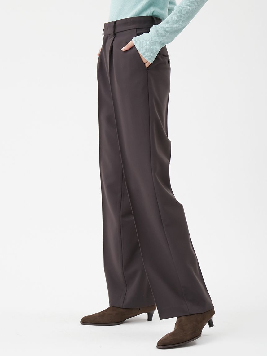 Mila Owen「【セットアップ対応】ワンタックストレートスーツパンツ」|チノ|