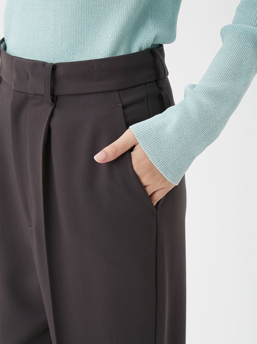 Mila Owen「【セットアップ対応】ワンタックストレートスーツパンツ」|チノ|