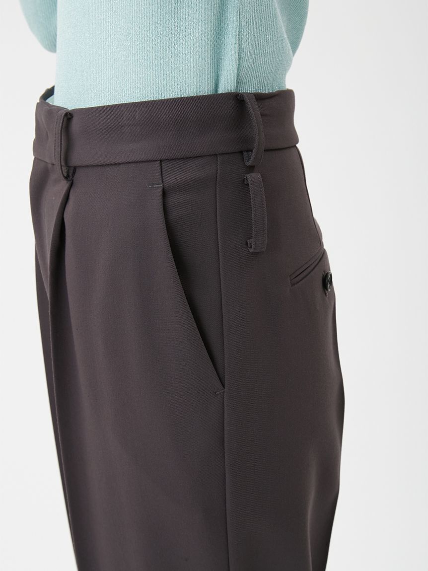 Mila Owen「【セットアップ対応】ワンタックストレートスーツパンツ」|チノ|