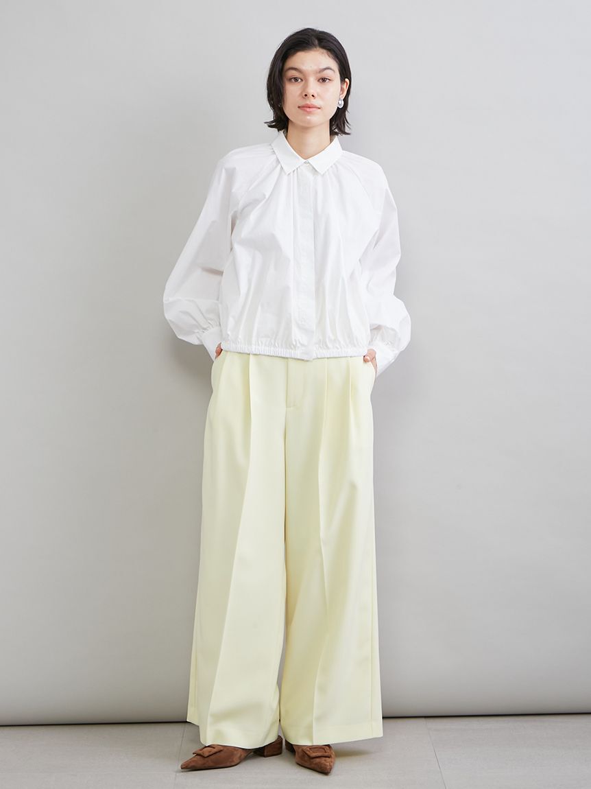 Mila Owen「クロップドギャザーバルーンシャツ」|シャツ・ブラウス|