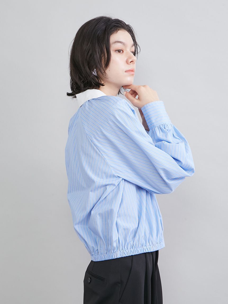 Mila Owen「クロップドギャザーバルーンシャツ」|シャツ・ブラウス|