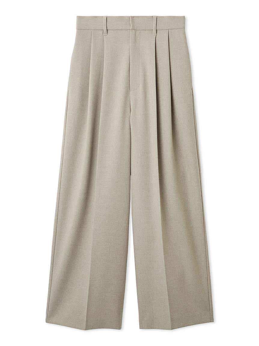 Mila Owen「ドライタッチ２タックワイドパンツ」|チノ|