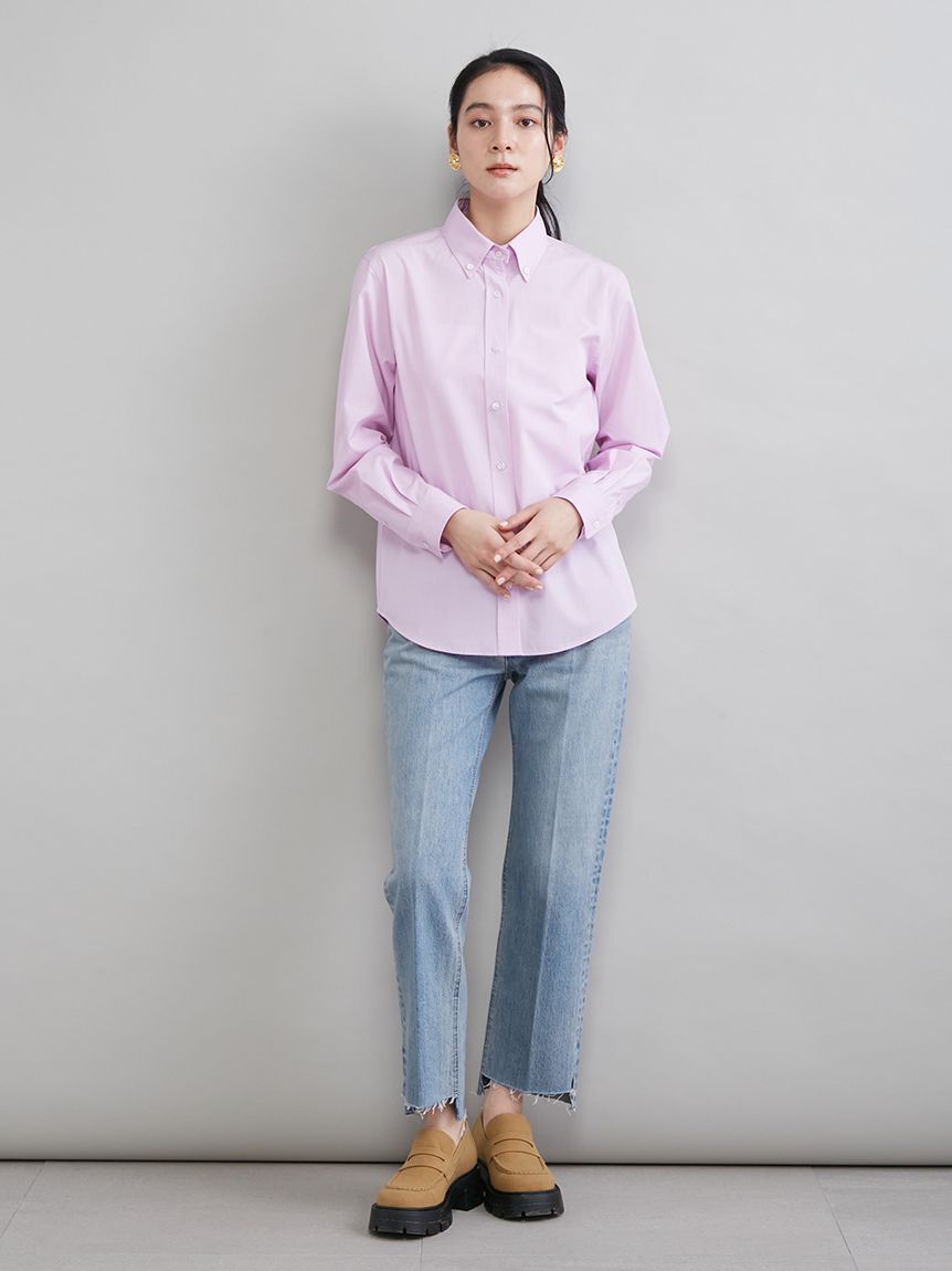 Mila Owen「【MILA PANTS】裾段差テーパードデニムパンツ」|デニム|