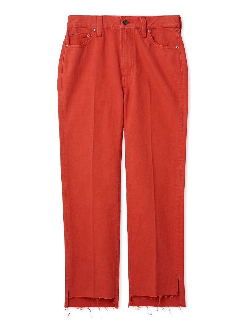 Mila Owen「【MILA PANTS】裾段差テーパードデニムパンツ」|デニム|