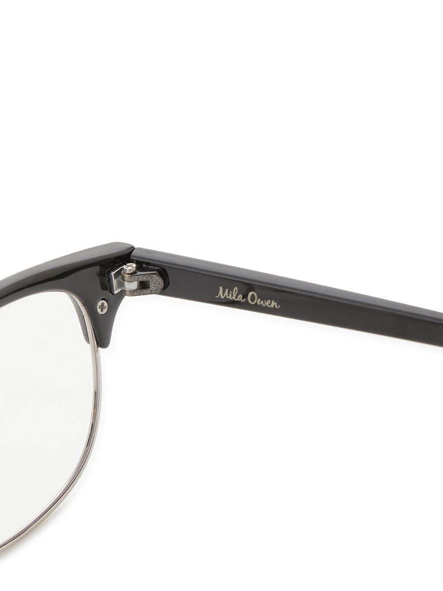 Mila Owen「ハーフリムフレームダテメガネ」|メガネ|