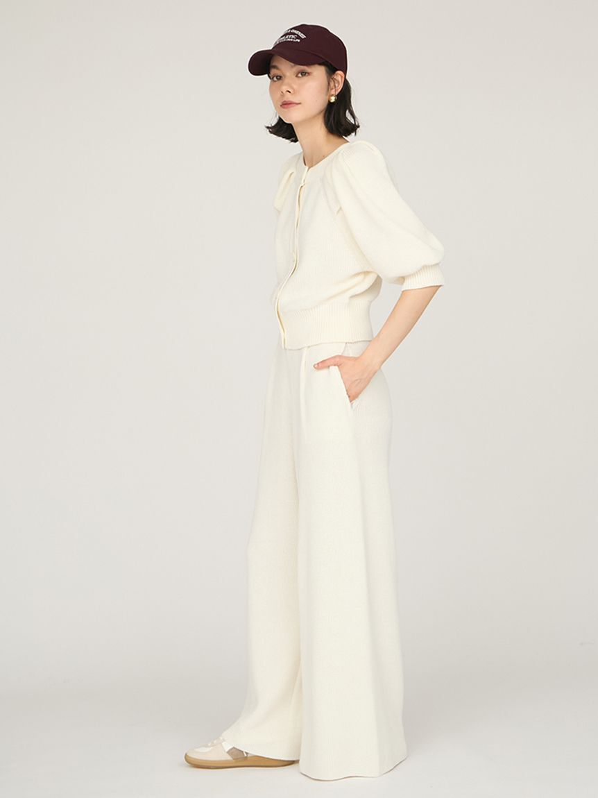 emmi atelier「ニットイージータックパンツ」|チノ|