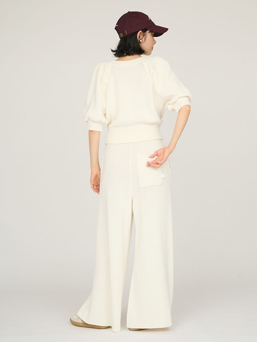 emmi atelier「ニットイージータックパンツ」|チノ|