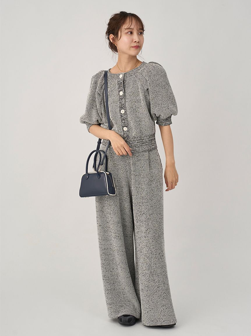 emmi atelier「ニットイージータックパンツ」|チノ|