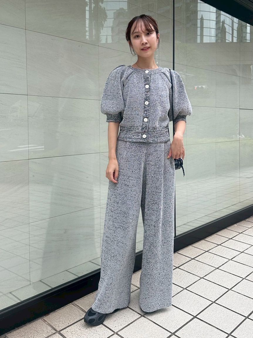 emmi atelier「ニットイージータックパンツ」|チノ|