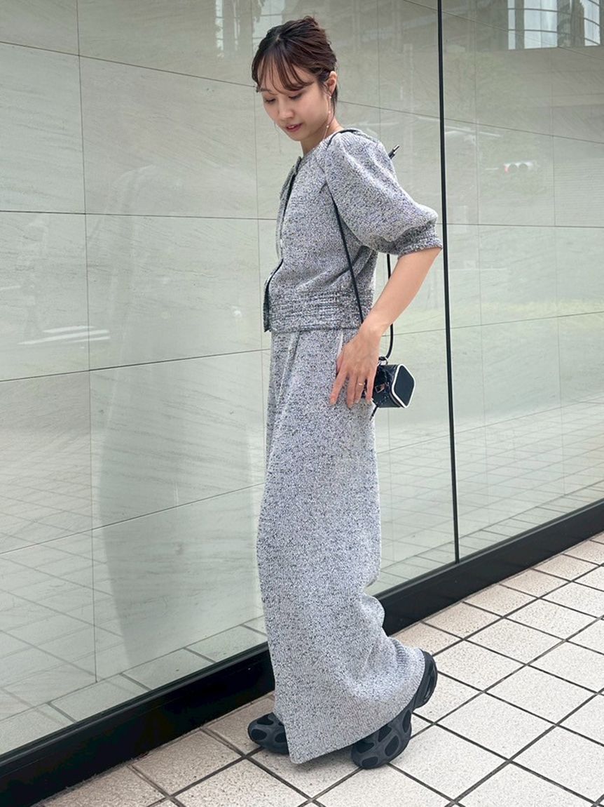 emmi atelier「ニットイージータックパンツ」|チノ|