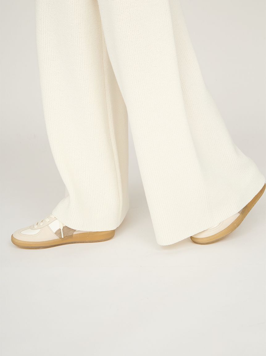 emmi atelier「ニットイージータックパンツ」|チノ|