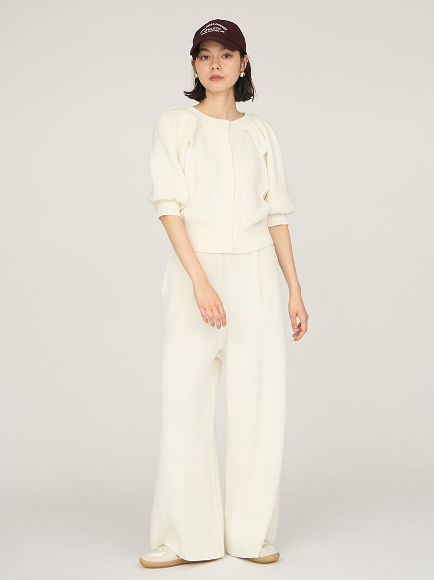 emmi atelier「ニットイージータックパンツ」|チノ|