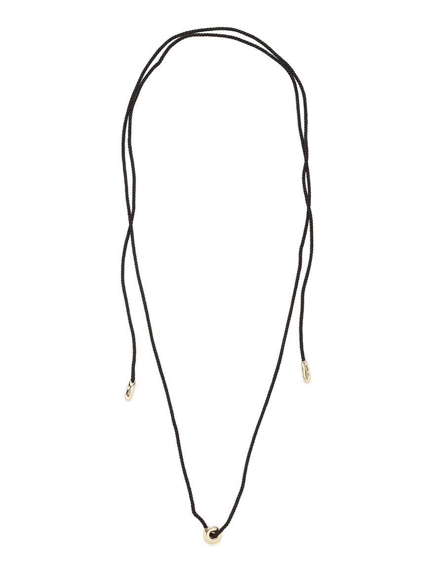 emmi atelier「サテンコードネックレス」|ネックレス|GLD