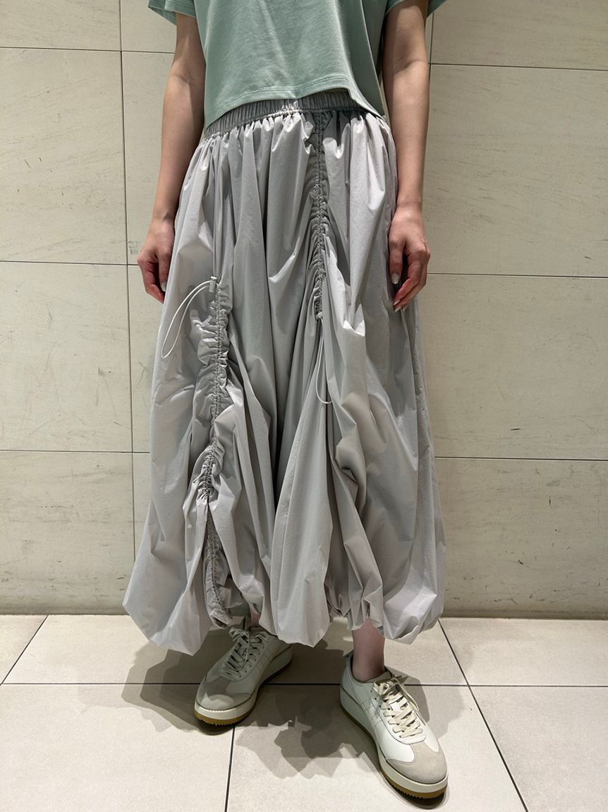 emmi atelier「ドロストバルーンスカート/撥水」|スカート|LGRY
