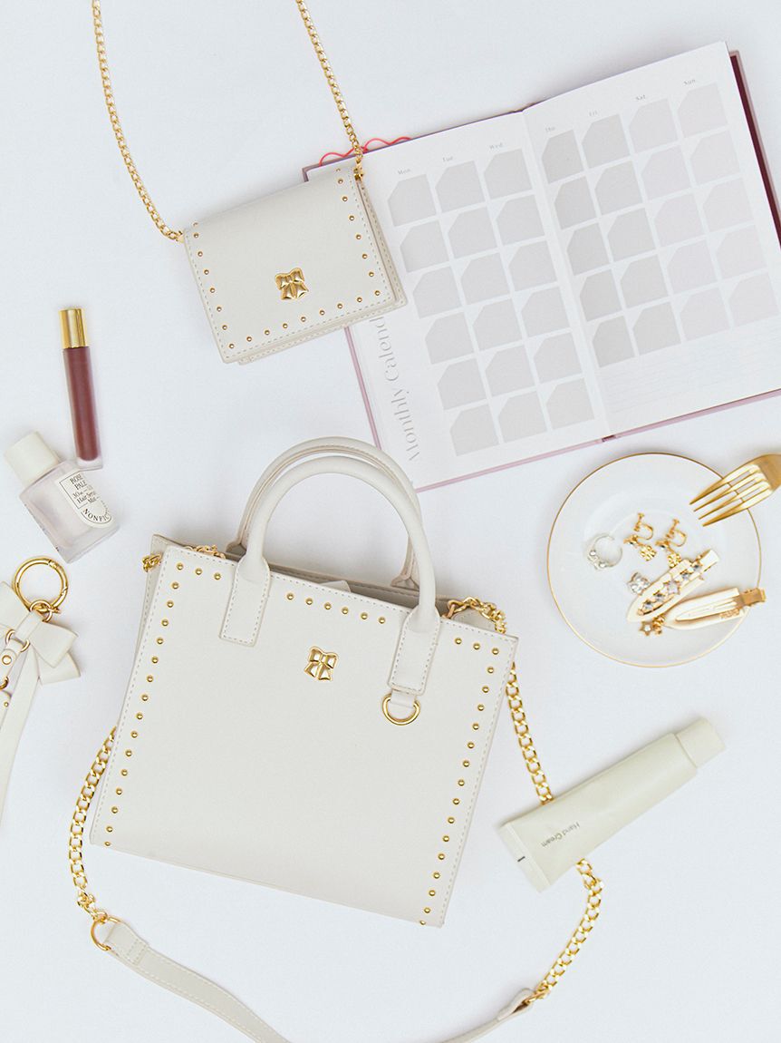 FURFUR「【限定カラー】リボンカシメミニウォレットショルダー」|財布|