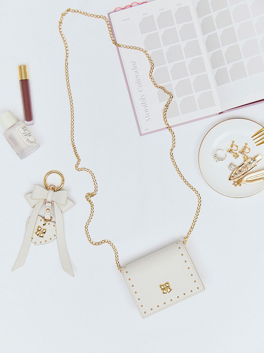 FURFUR「【限定カラー】リボンカシメバッグチャーム」|キーケース|