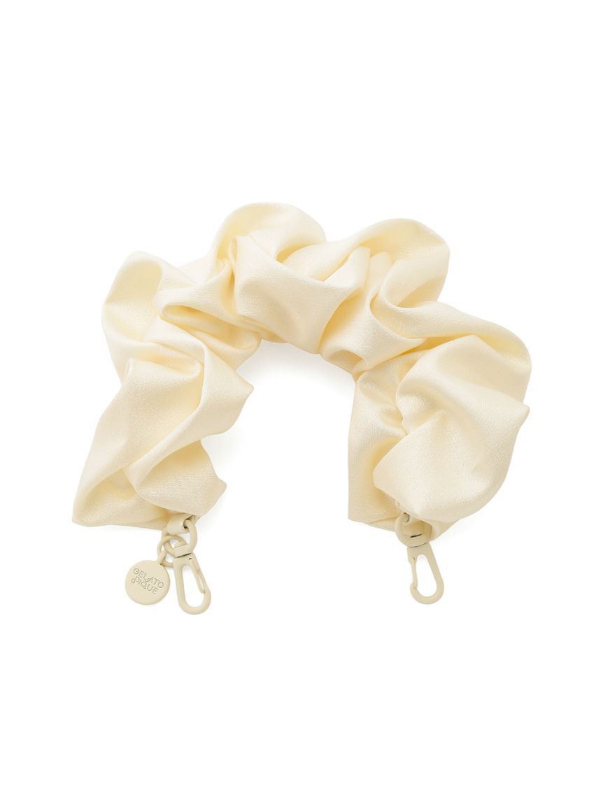 gelato pique「サテンギャザーハンドルストラップ」|キーケース|YEL