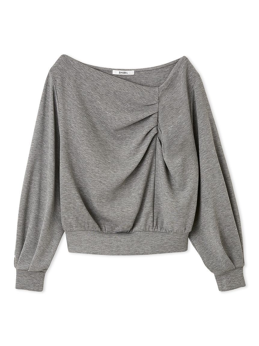 SNIDEL「タックディテールスウェットプルオーバー」|Tシャツ・カットソー|