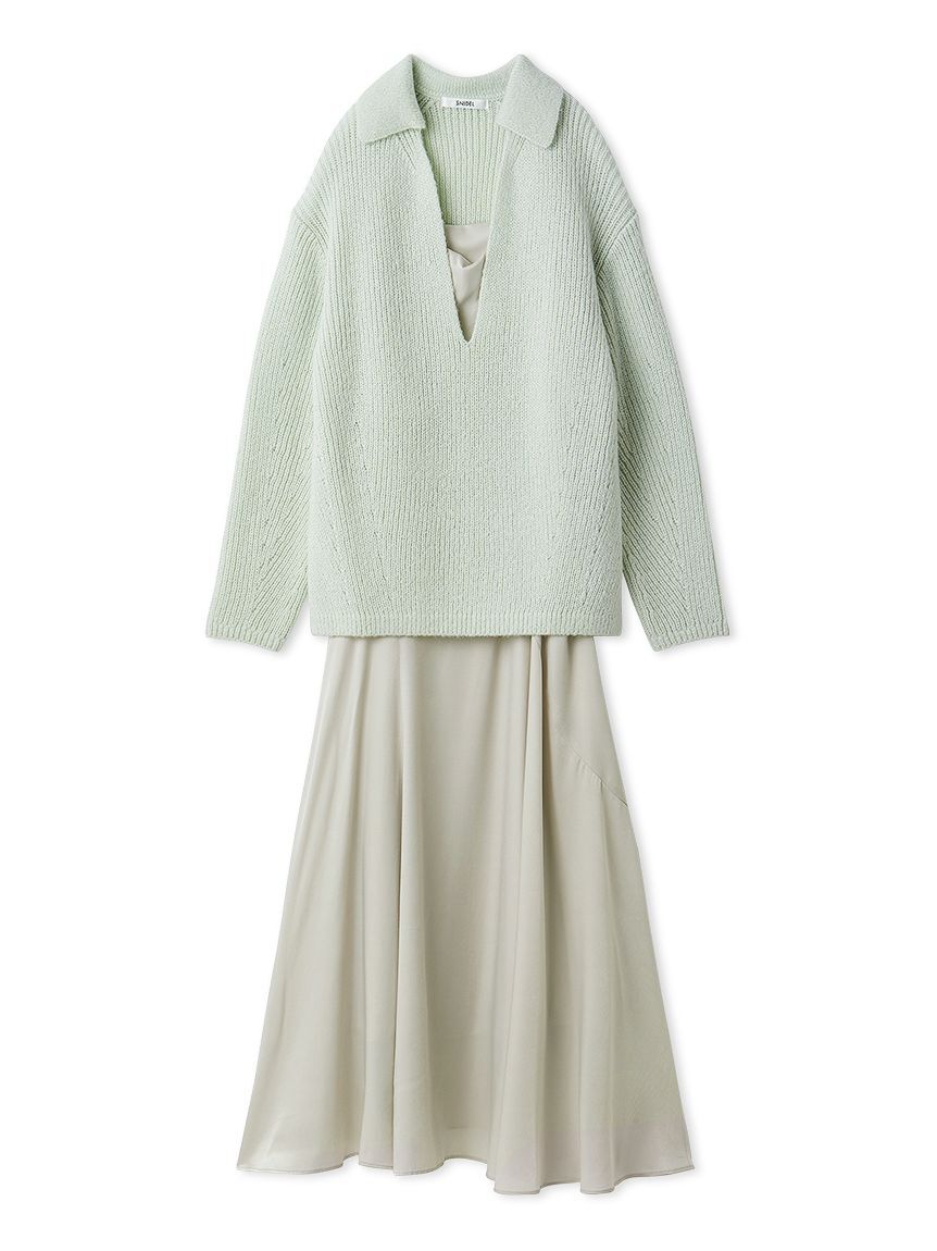 キーネックニットセットキャミワンピース（SNIDEL）｜ルミネの