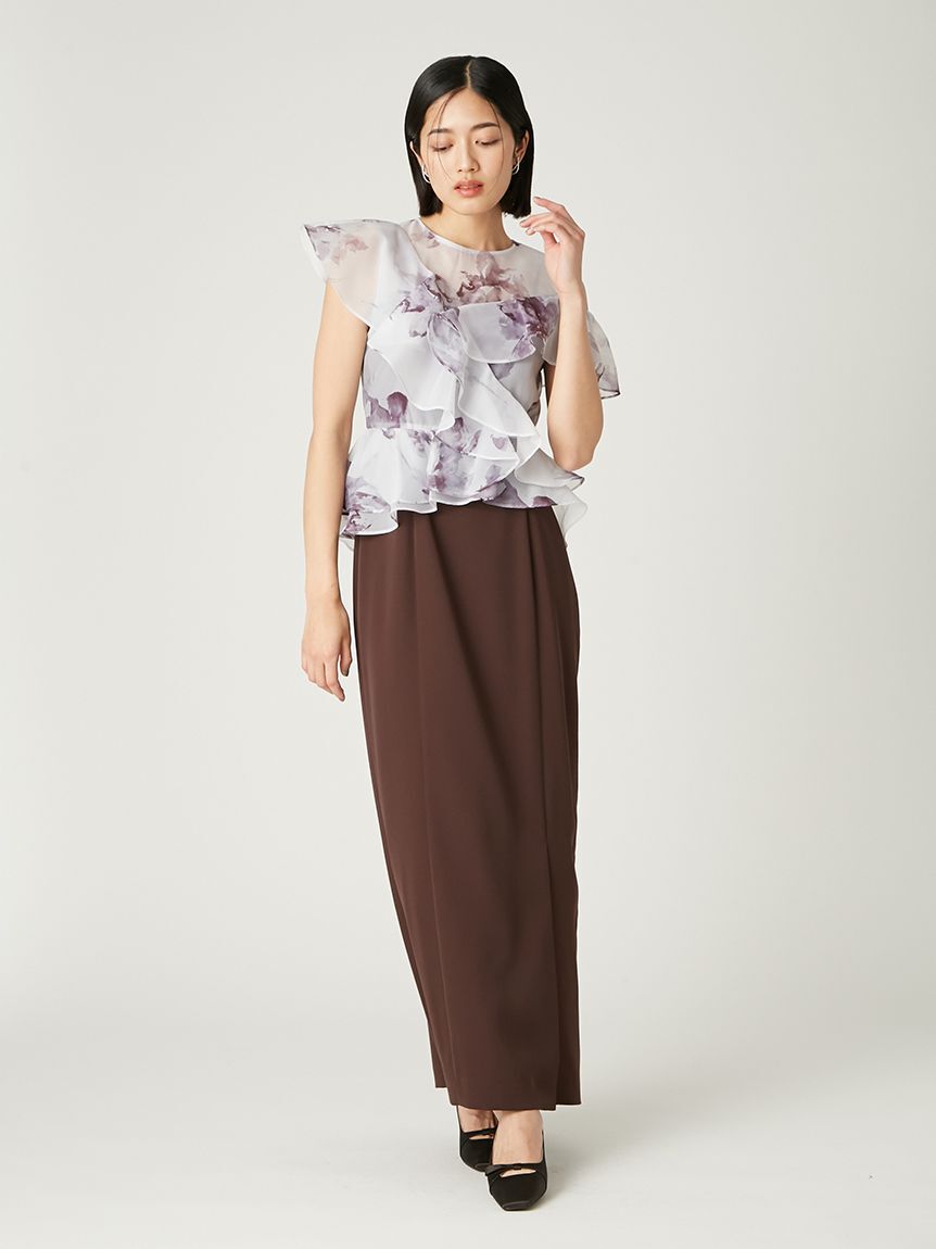 FRAY I.D「ラッフルブラウスセットドレス」|ドレス|