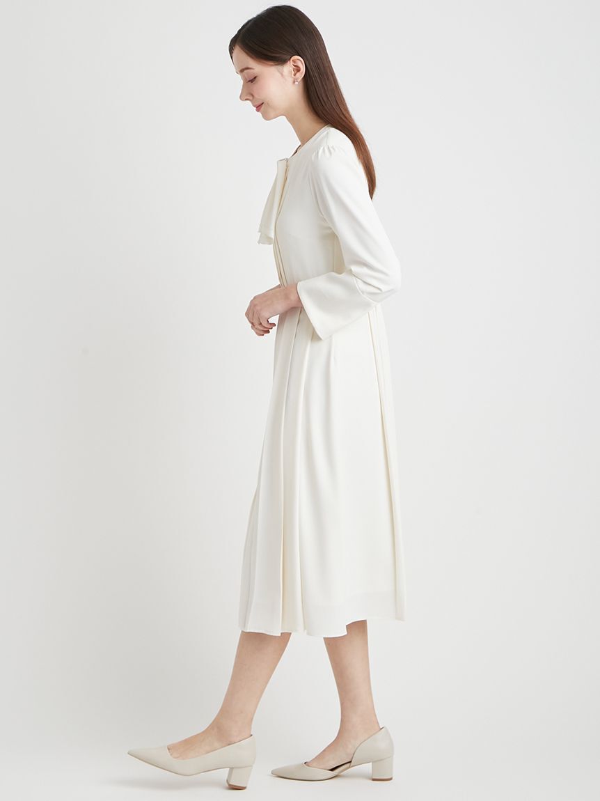 CELFORD「ピコ刺繍ボウタイワンピース」|ワンピース|