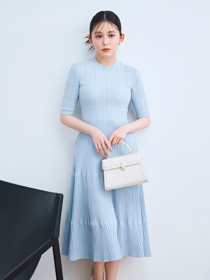 CELFORD「【洗える】ディフォメーションワンピース」|ワンピース|SAX