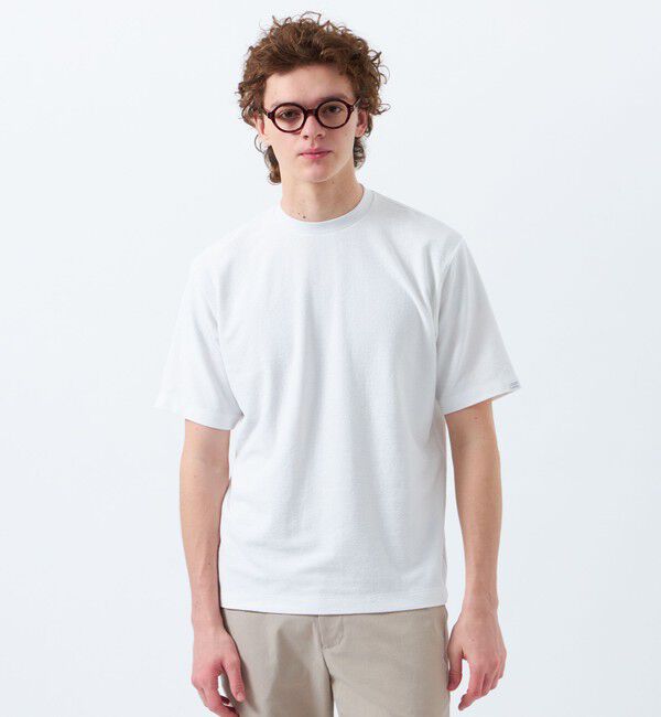 MACKINTOSH PHILOSOPHY「パイル調ドライミックス クルーネックプルオーバー」|Tシャツ・カットソー|ホワイト