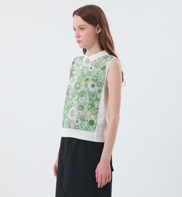 MACKINTOSH PHILOSOPHY「リバティコンビノースリーブポロニット」|ニット・セーター|