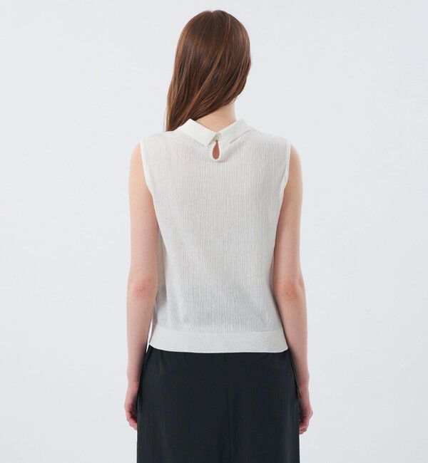 MACKINTOSH PHILOSOPHY「リバティコンビノースリーブポロニット」|ニット・セーター|