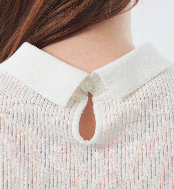 MACKINTOSH PHILOSOPHY「リバティコンビノースリーブポロニット」|ニット・セーター|