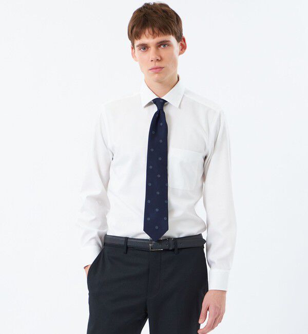 MACKINTOSH PHILOSOPHY「オックス/ストライプ/チェック/セミワイドシャツ」|シャツ・ブラウス|ホワイト