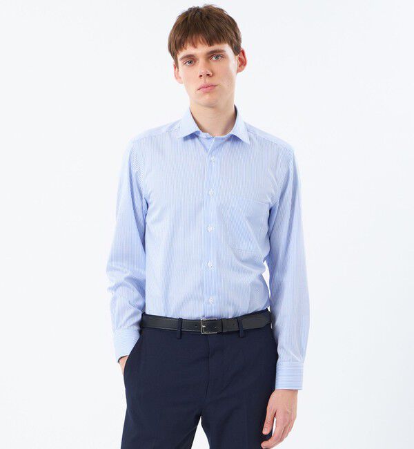 MACKINTOSH PHILOSOPHY「オックス/ストライプ/チェック/セミワイドシャツ」|シャツ・ブラウス|ストライプ