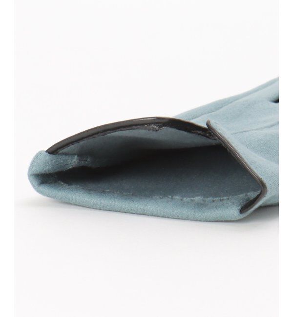 ikka「エコスエードバイカラーグローブ」|手袋|