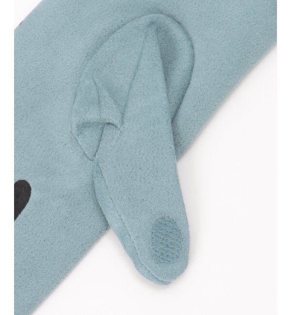 ikka「エコスエードバイカラーグローブ」|手袋|