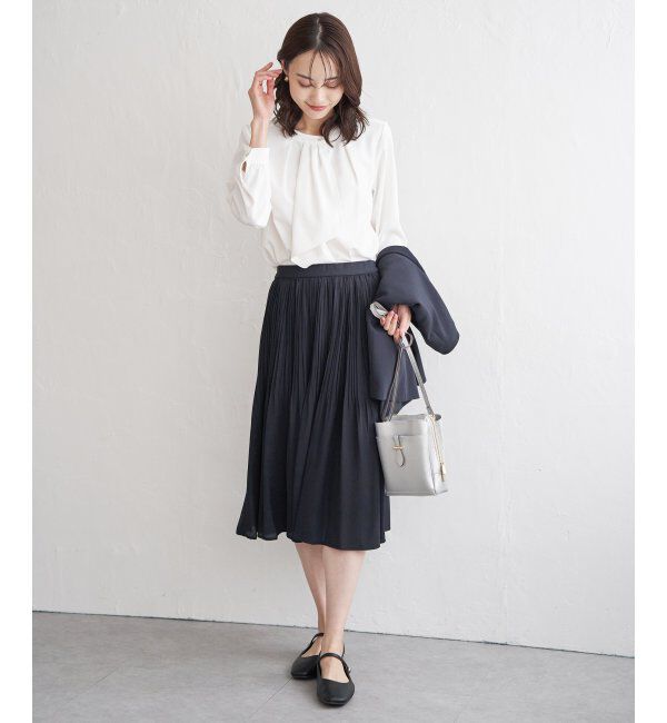 IKKA LOUNGE「シフォンプリーツスカート」|スカート|