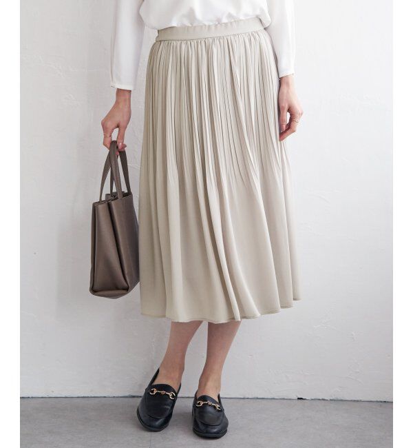 IKKA LOUNGE「シフォンプリーツスカート」|スカート|