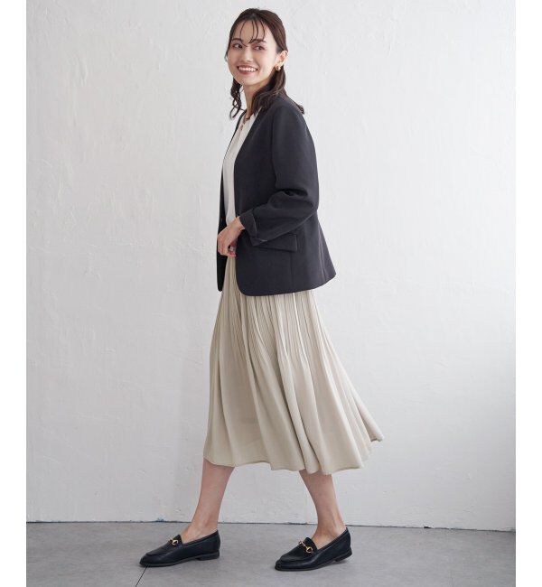IKKA LOUNGE「シフォンプリーツスカート」|スカート|