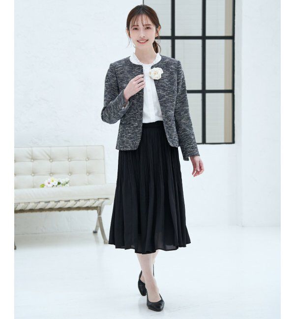 IKKA LOUNGE「シフォンプリーツスカート」|スカート|