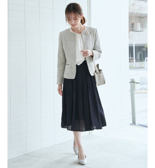 IKKA LOUNGE「シフォンプリーツスカート」|スカート|