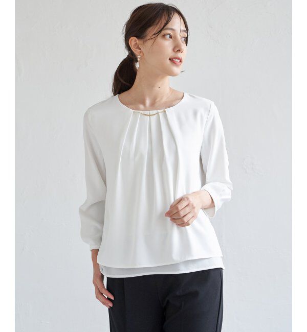 IKKA LOUNGE「チャームデザインブラウス」|シャツ・ブラウス|