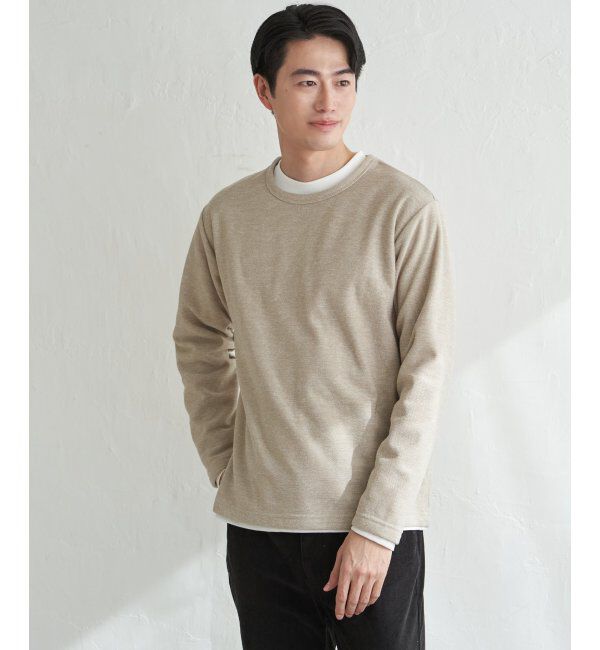 ikka「メランジ裏起毛インナーセット」|パーカー|