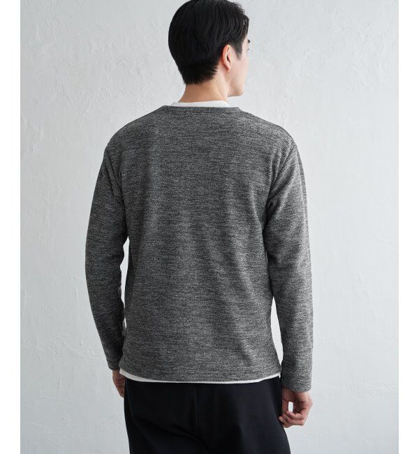 ikka「メランジ裏起毛インナーセット」|パーカー|