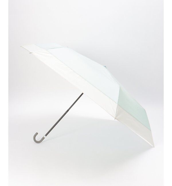 Lbc with Life「切り継ぎバイカラー折りたたみ傘 ミニ傘 晴雨兼用」|傘|ライトブルー