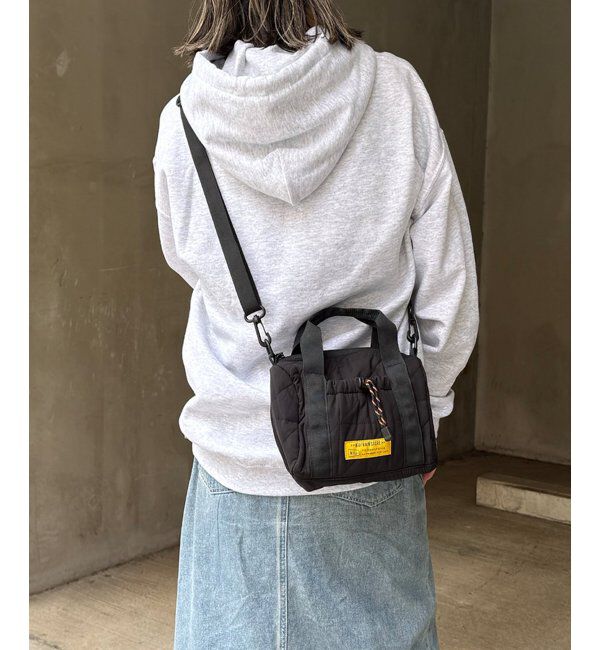 Lbc with Life「KiU キウ スクエアパデッドミニボストンバッグ」|傘|
