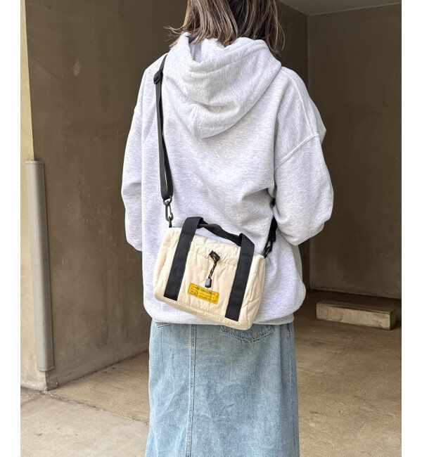 Lbc with Life「KiU キウ スクエアパデッドミニボストンバッグ」|傘|