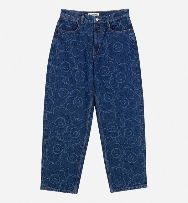 Marimekko「【日本・フィンランド限定】Maridenim Barrel Piirto Unikko ジーンズ」|チノ|